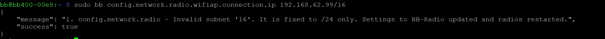 Failed Subnet Config